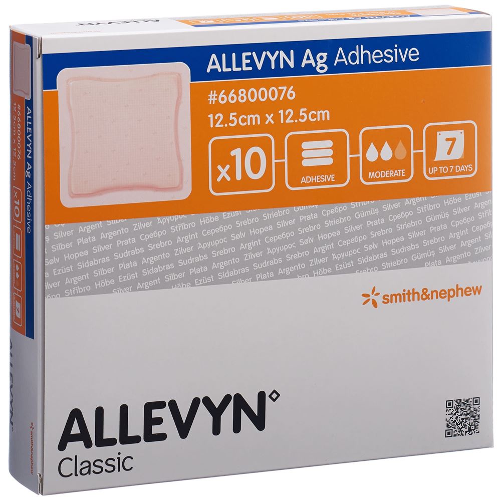 ALLEVYN Wundkompresse 12.5x12.5cm 10 Stk
