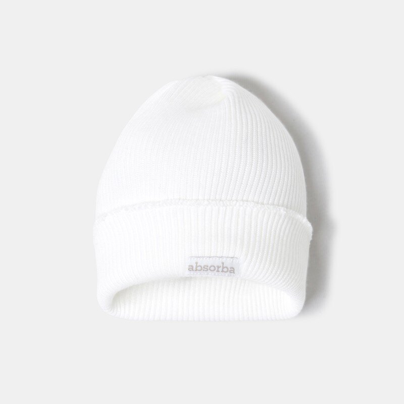 Bonnet en tricot tubulaire blanc naissance Absorba Blanc