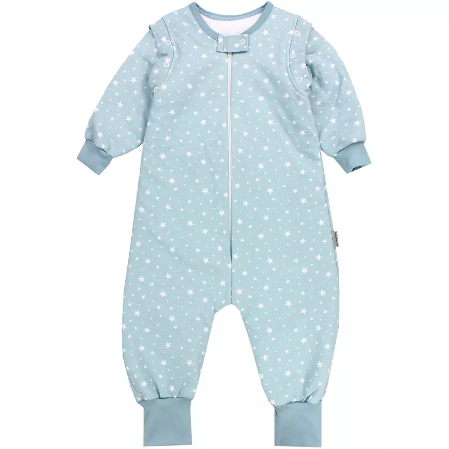 TupTam Baby Schlafsack mit Beinen und Ärmel Winter hellgrün