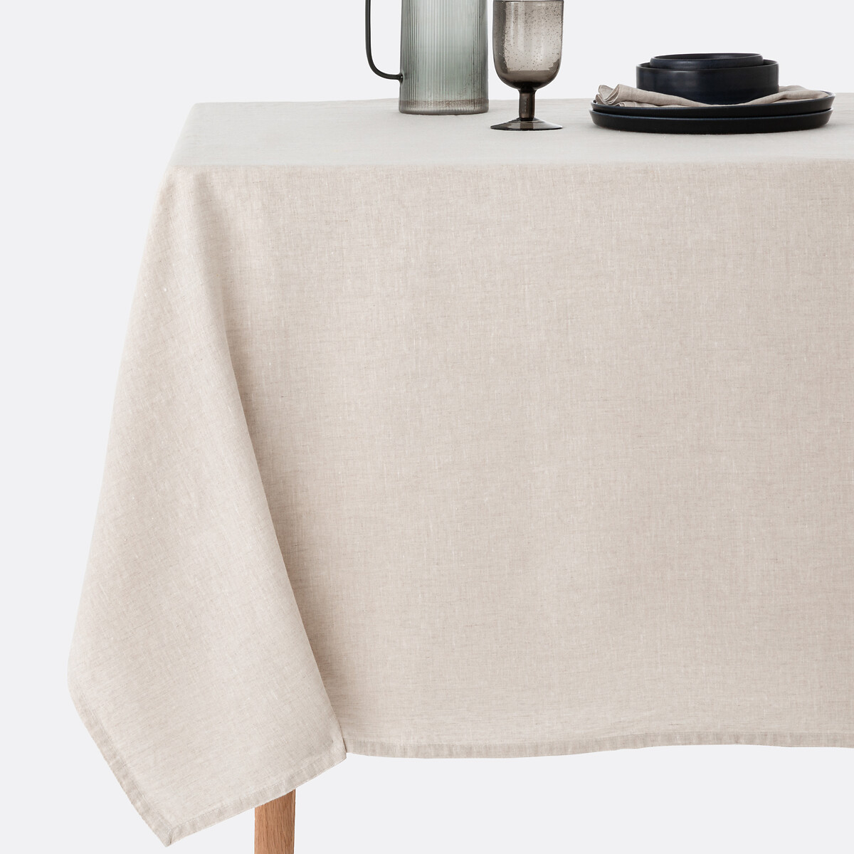 LA REDOUTE INTERIEURS<br>Toalha de mesa em linho lavado, Victorine