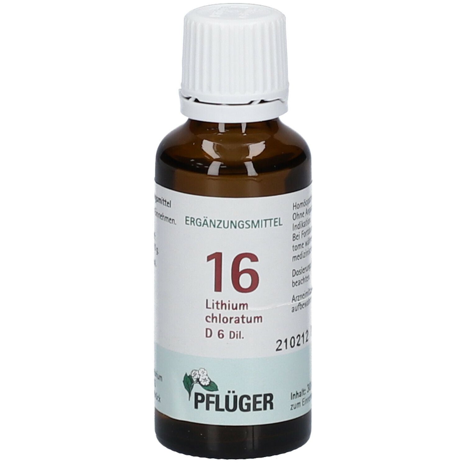 Biochemie Pflüger® 16 Lithium chloratum D6 Tropfen