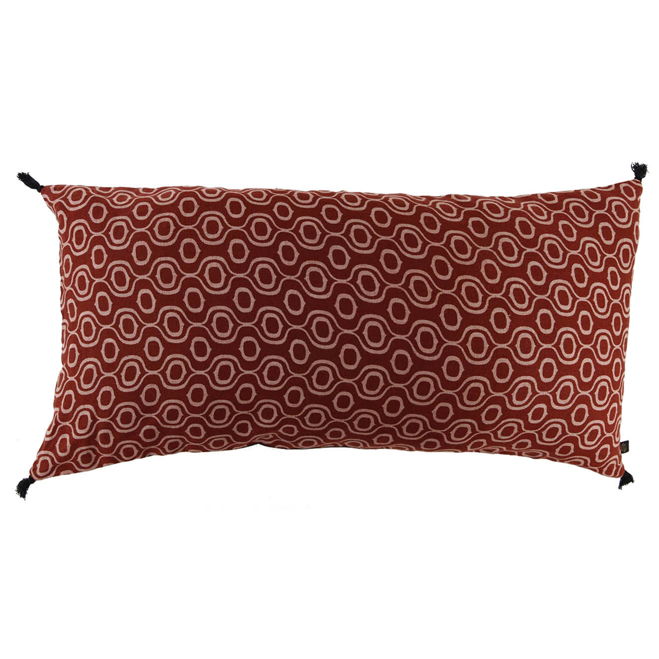 Harmony Housse de coussin en Lin & Coton Ubud cinnebar - 55x110 cm