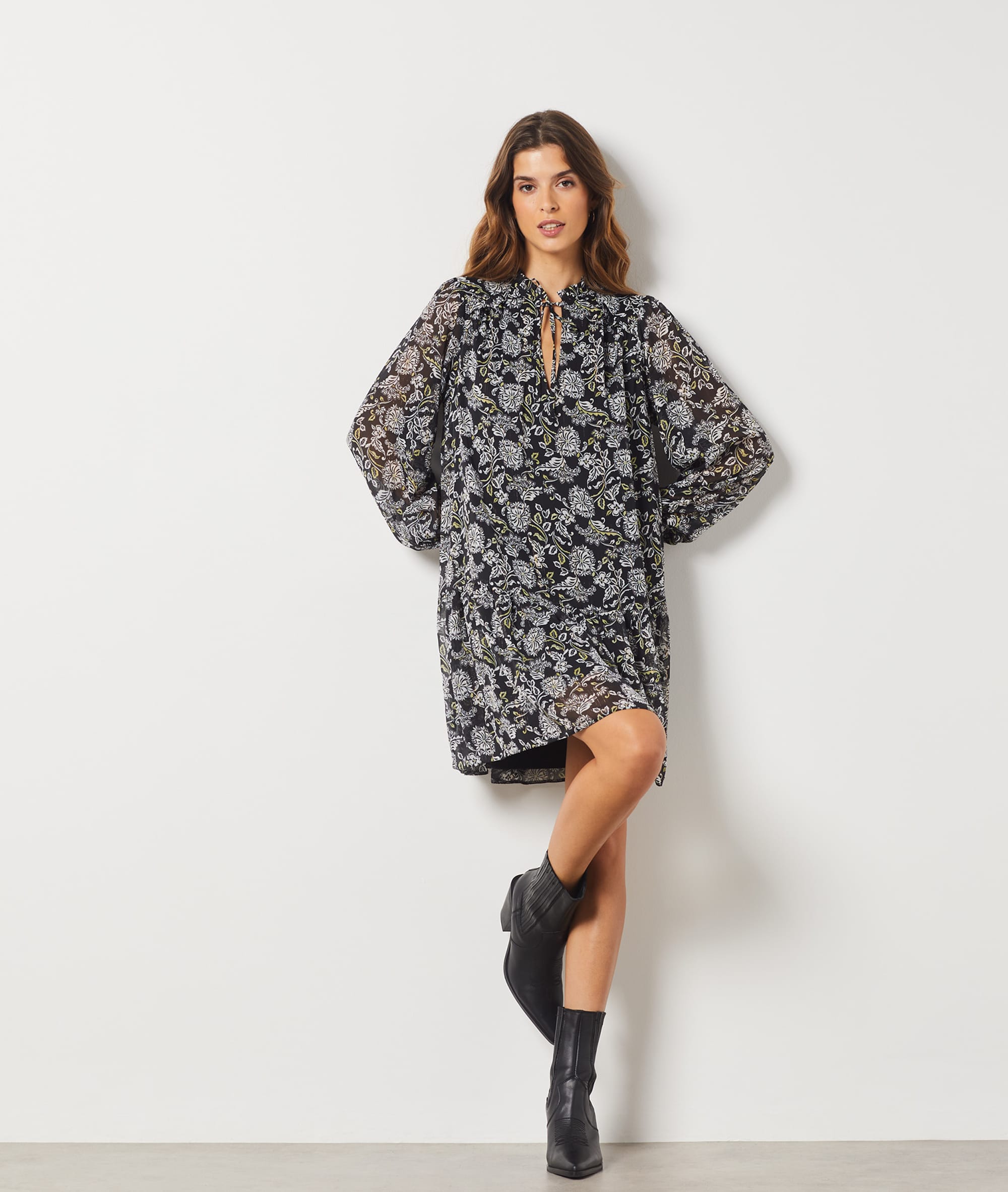 Robe courte imprimée