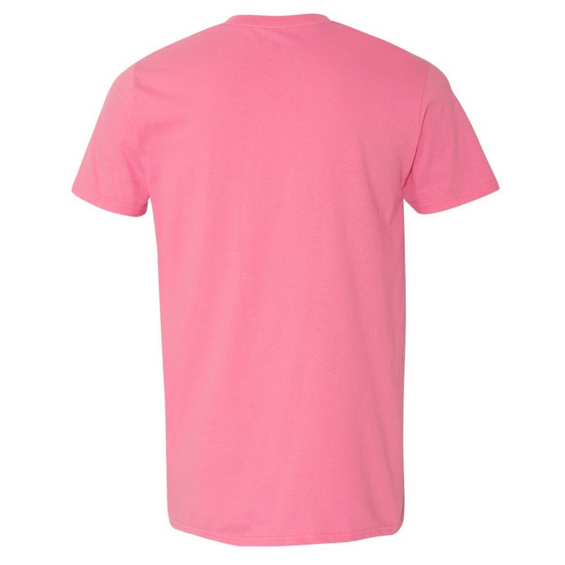 Camiseta básica de manga curta macia, 100% algodão grosso, Gildan