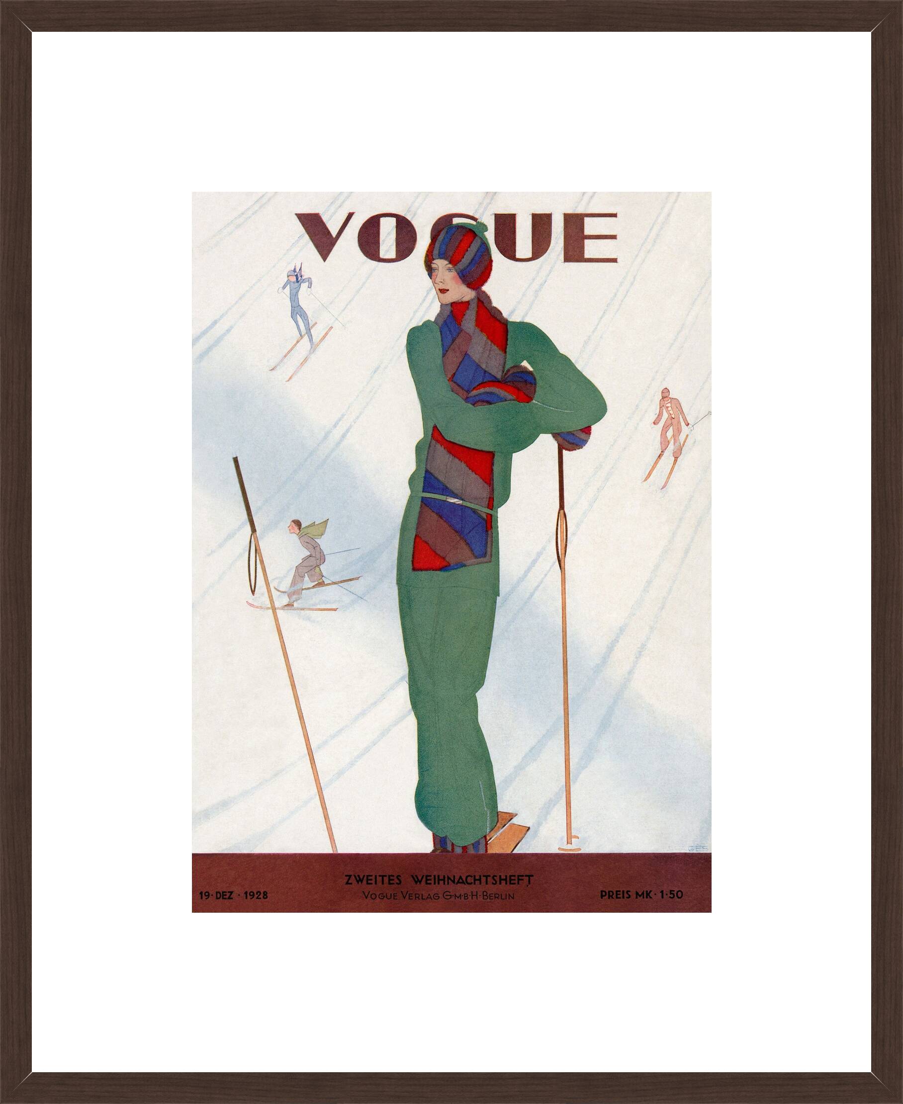Cover, Jean Pages by German Vogue Collection - Limited Edition. Edition of: 100. Archive Stamp.