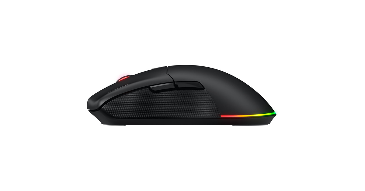 HatorPulsar 3 Wireless gaming muis  (Zwart, 400 - 11.000 DPI, RGB, 2.4GHz / Bluetooth 5.1 / USB)