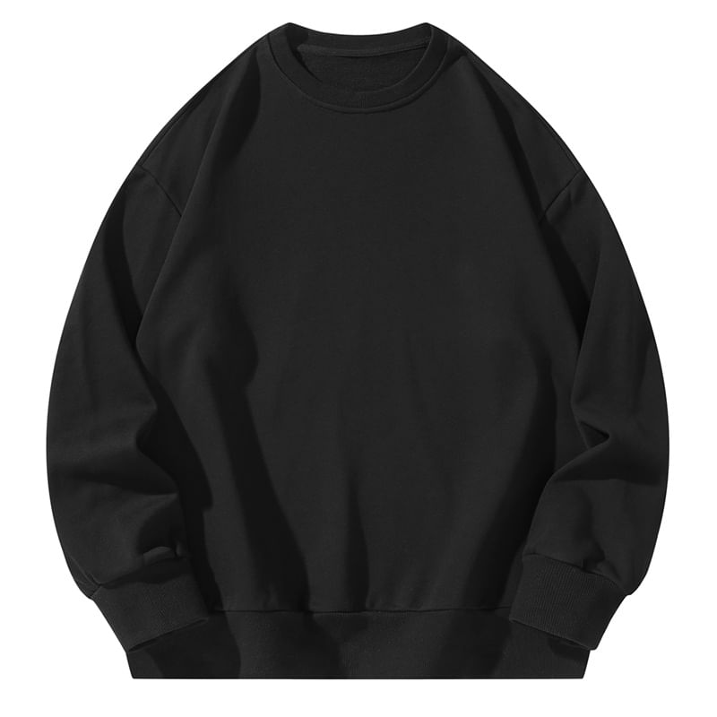 Fireon - Sweatshirt met ronde hals en effen kleur