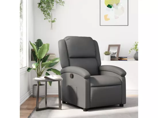 Fauteuil inclinable Gris Similicuir