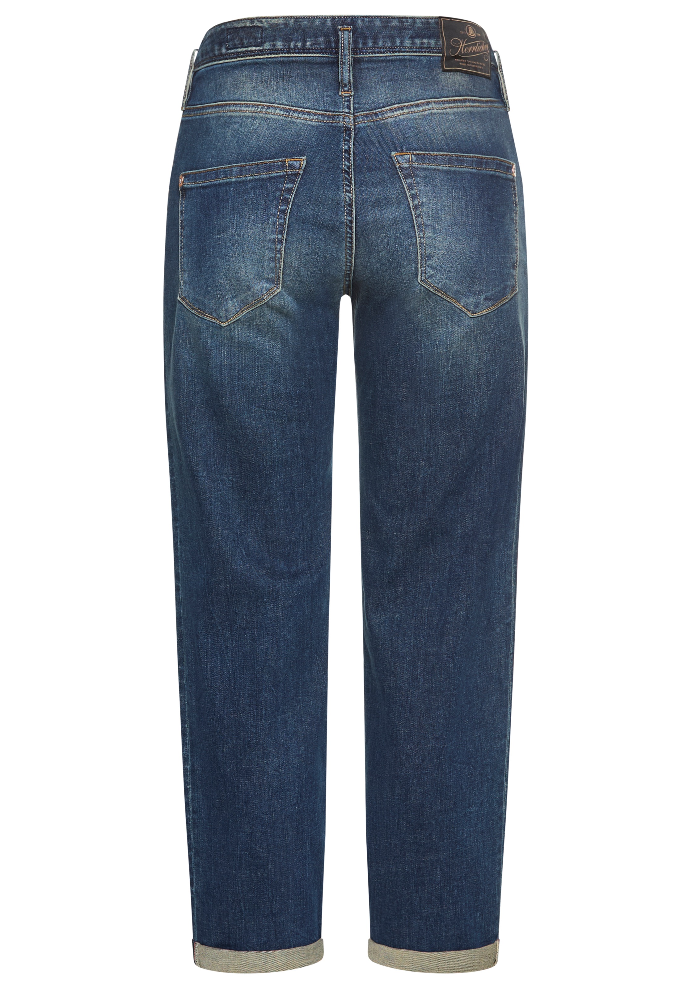 Herrlicher Boyfriend-Jeans »Shyra Tap Denim«, mit halbverdeckter Knopfleiste