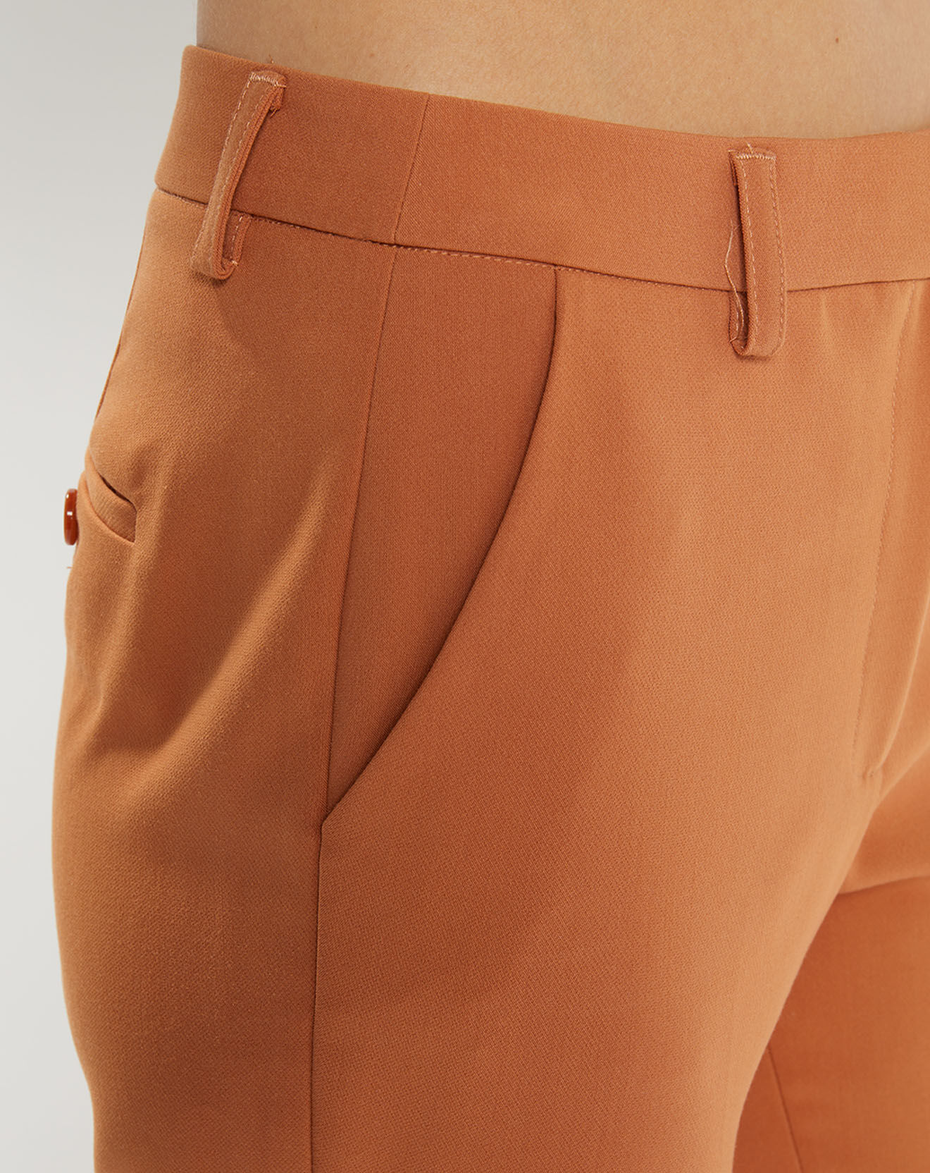 Jodhpur Pantalon Cigarette à pinces Mini camel