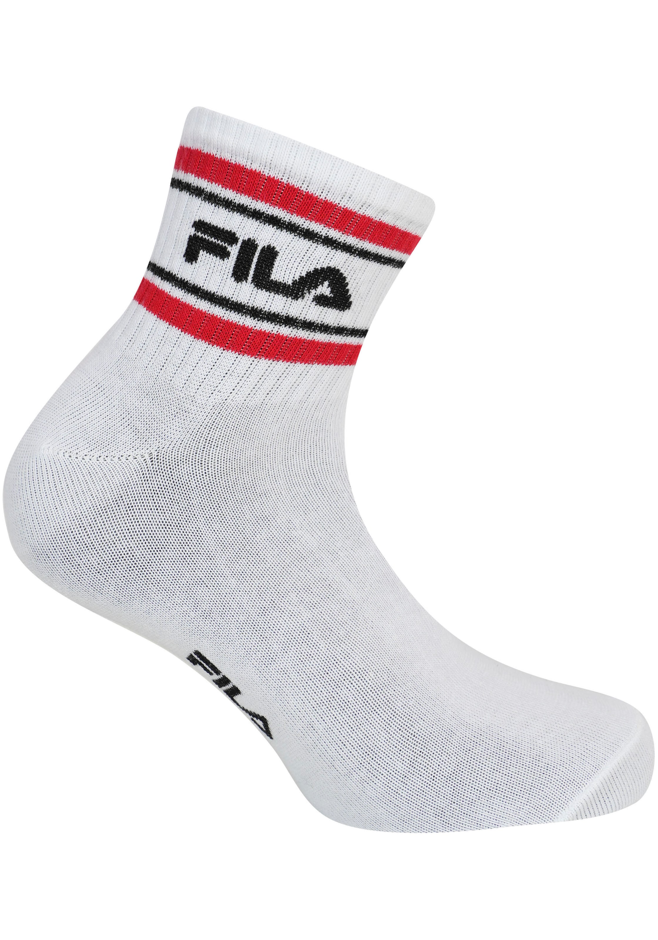 Fila Freizeitsocken »MAN LIFESTYLE QUARTER SOCKS« 6 Paar tlg. mit auffälligem Logoschriftzug