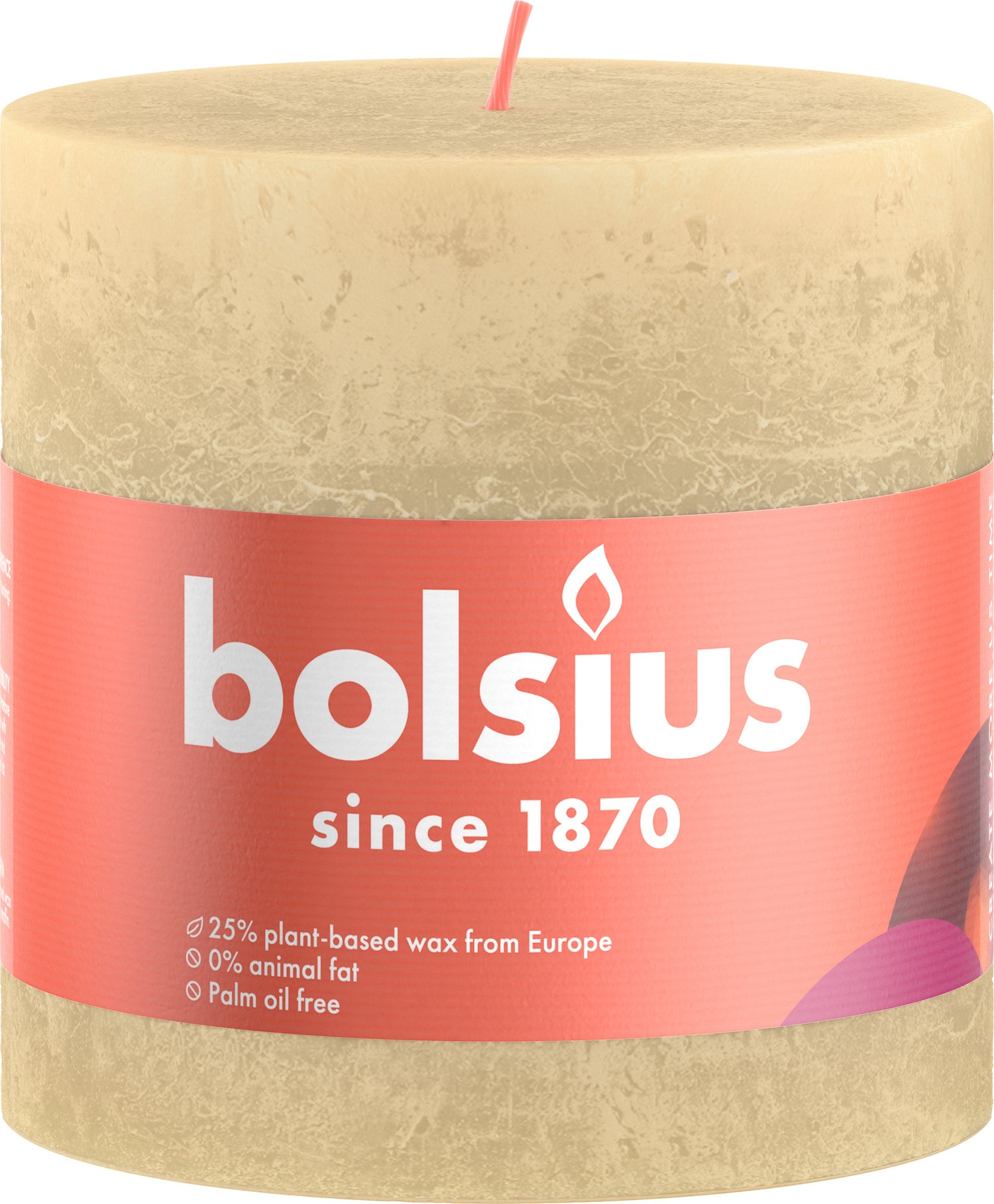 Bolsius stompkaars Shine beige 62 uur D 10 x H 10 cm