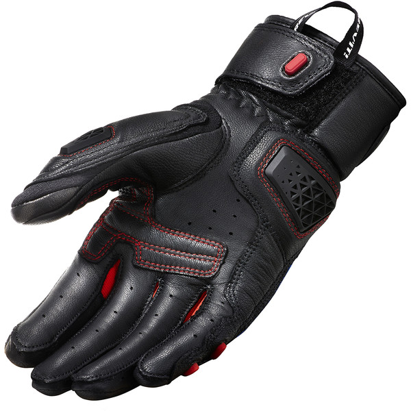 Rev'it - Gants Sand 4 Noir / Rouge