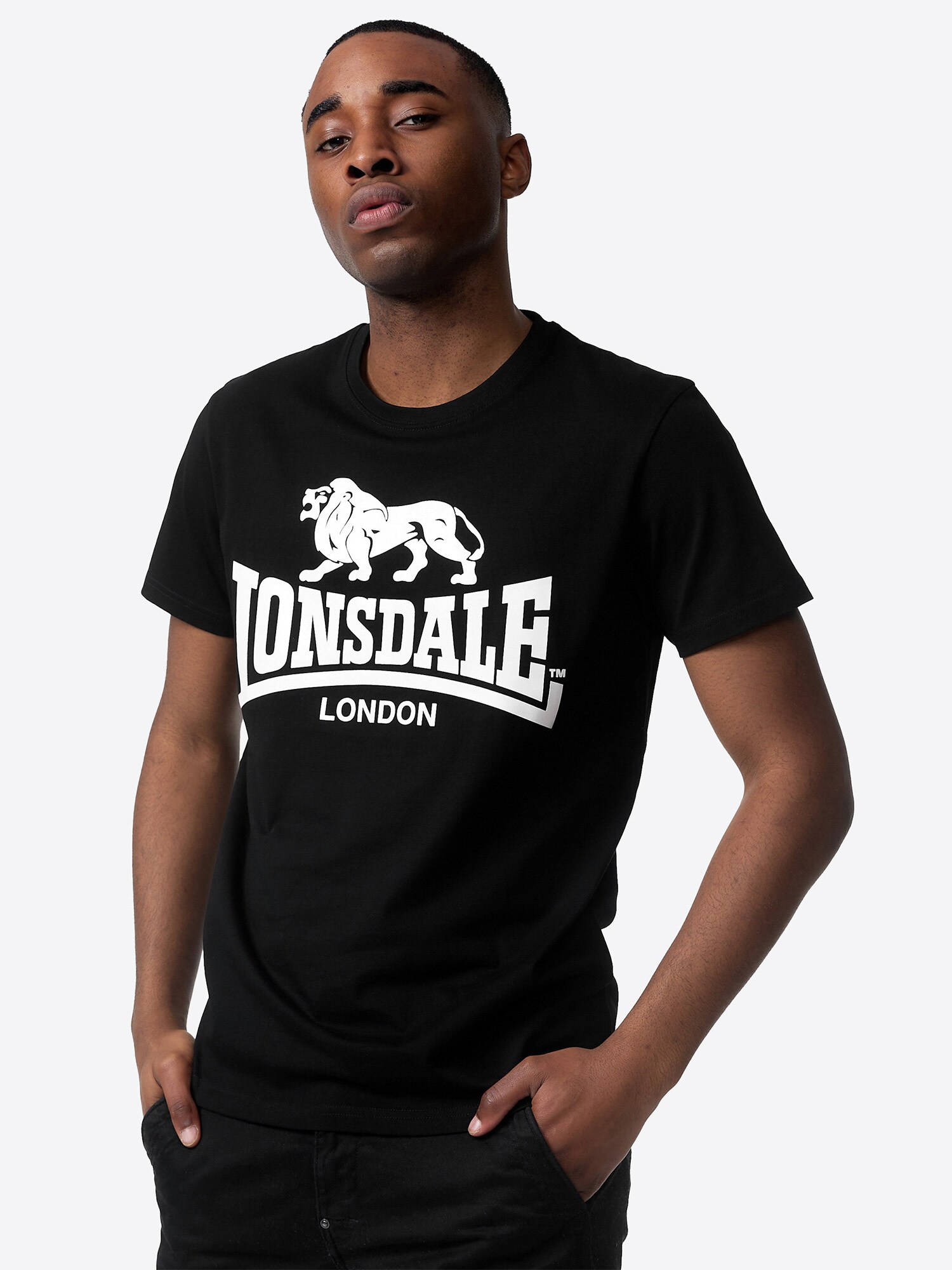 Lonsdale Herren T-Shirt normale Passform Doppelpack KELSO