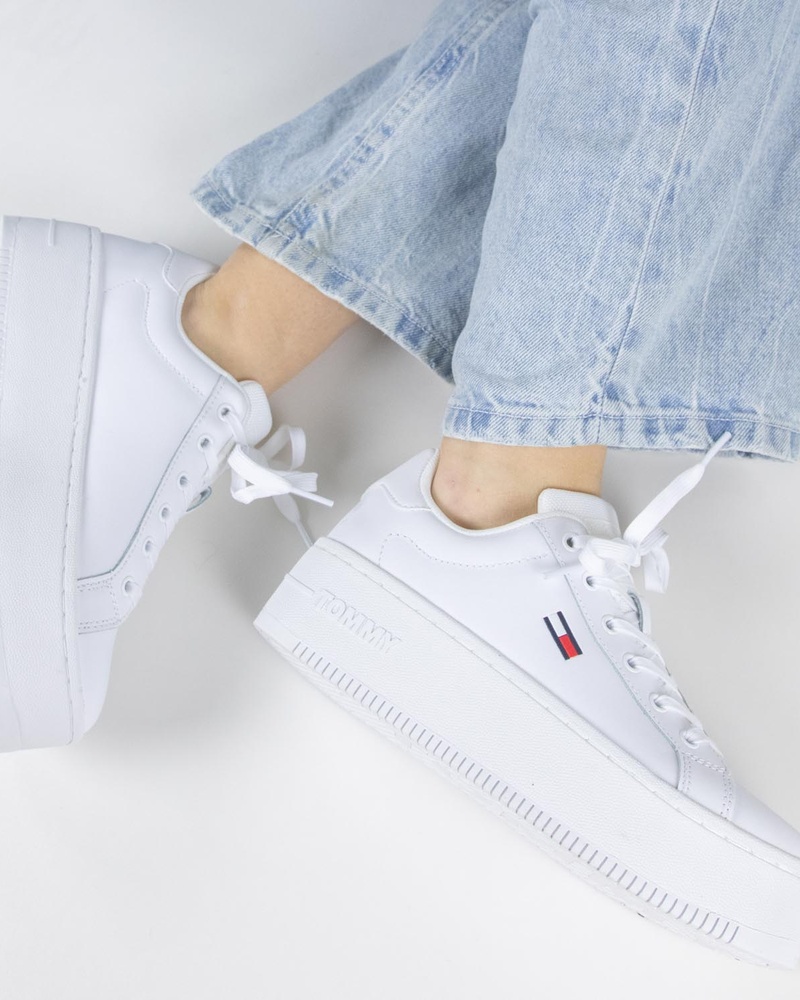 Tommy Jeans Lage sneakers  - wit