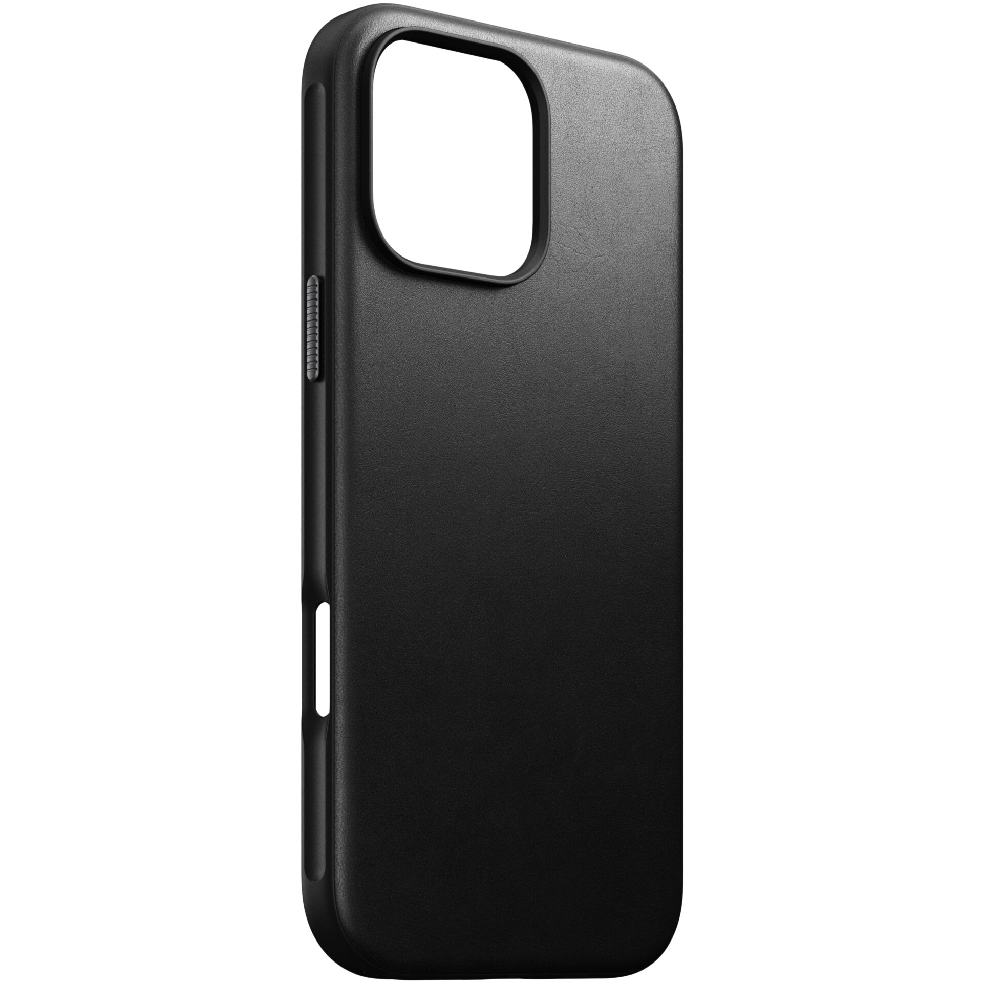 iPhone 16 Pro Max MagSafe Echtleder Hülle Modern Leather Case (NM01693185) - Schwarz