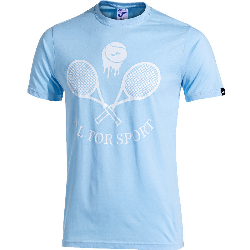 Tee-shirt de tennis Joma All for sport bleu ciel