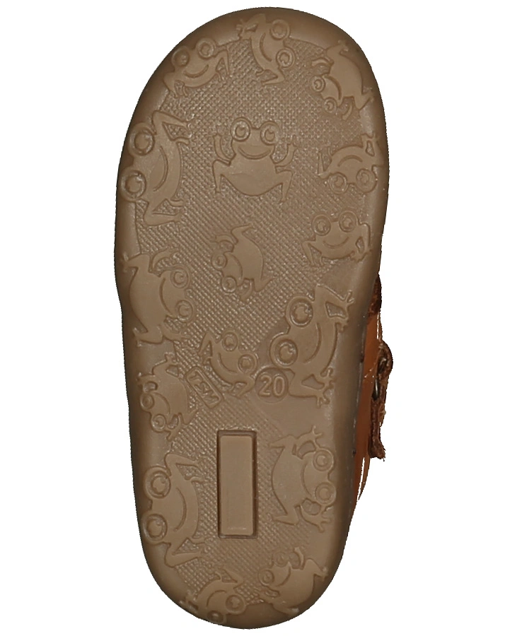 Lauflernsandalen NOHR mit Zehenschutz in cognac