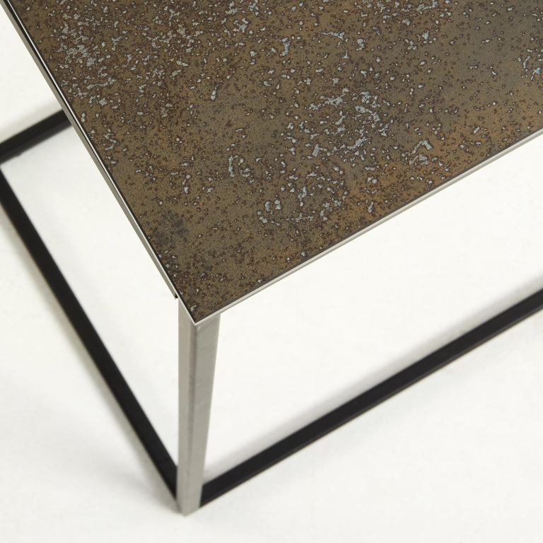 Kave Home Rewena bijzettafel 45x30 grey
