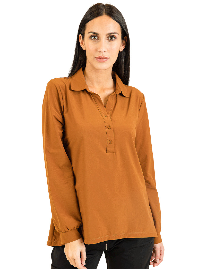 HBT BASICS ESSENTIELS | LILY TUNIQUE TOP FEMME CAMEL