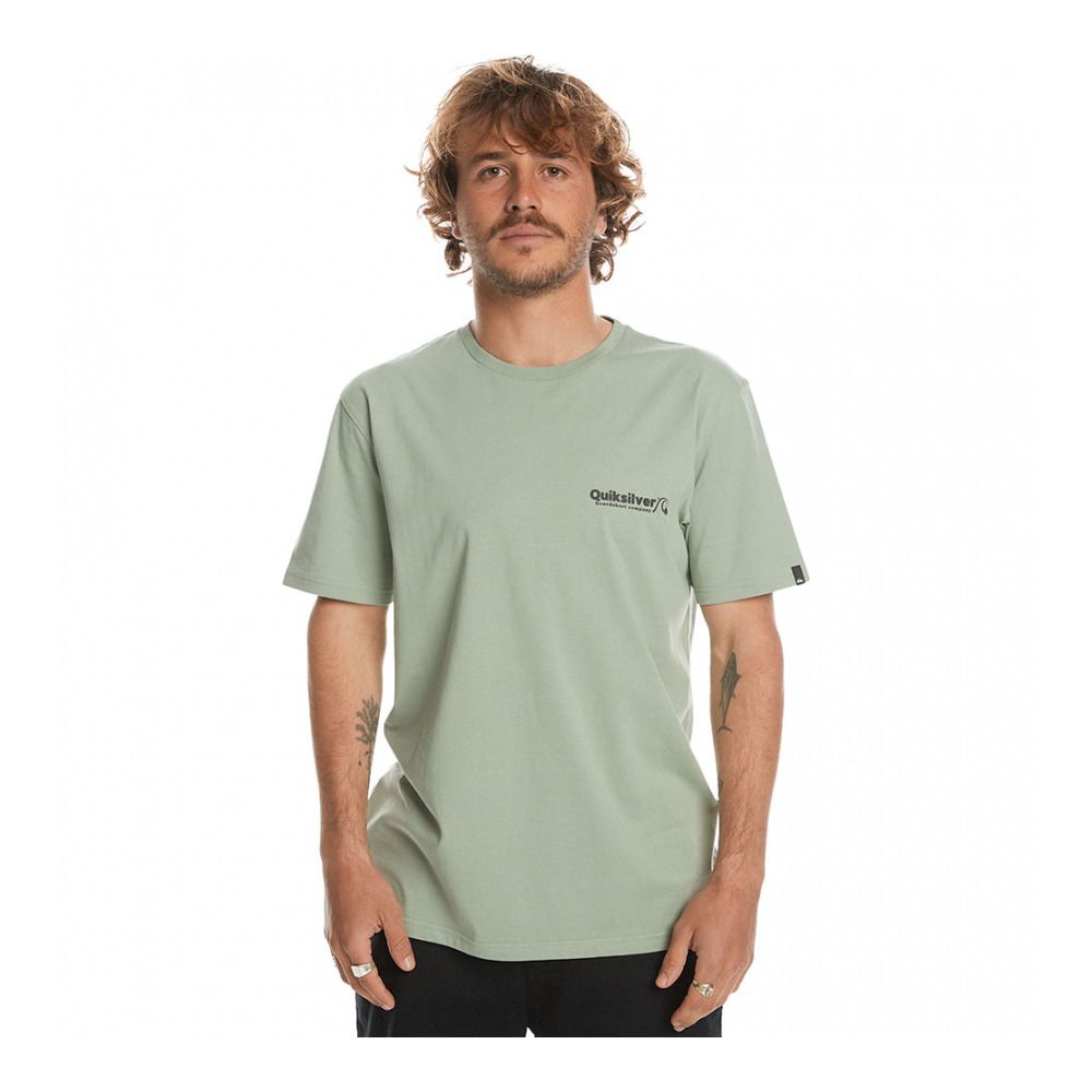 Quiksilver SCREEN 1 INJECTION - Tee-shirt Homme iceberg green