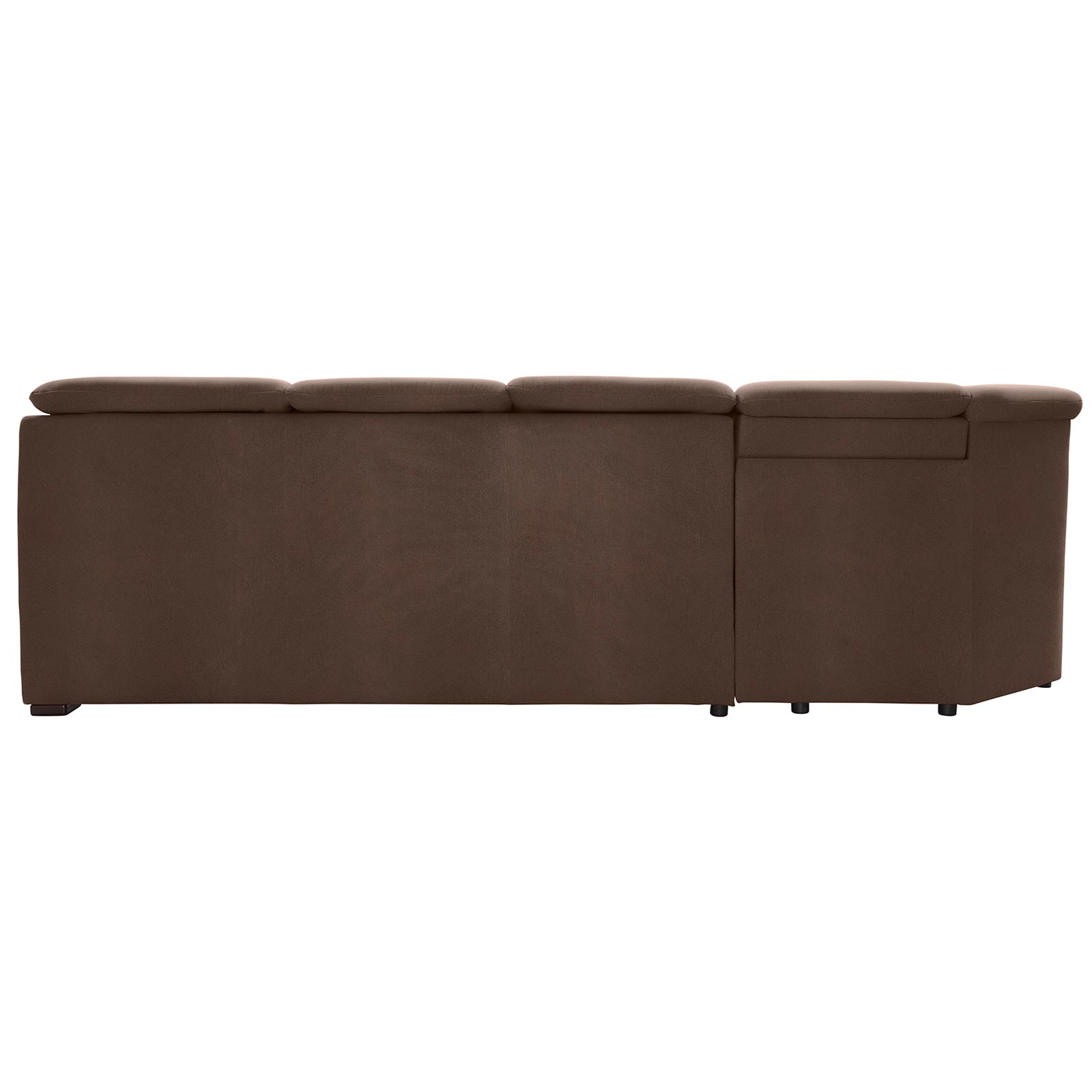 polsterpower Ecksofa - Saddle nougat - Basismodell - Ottomane links