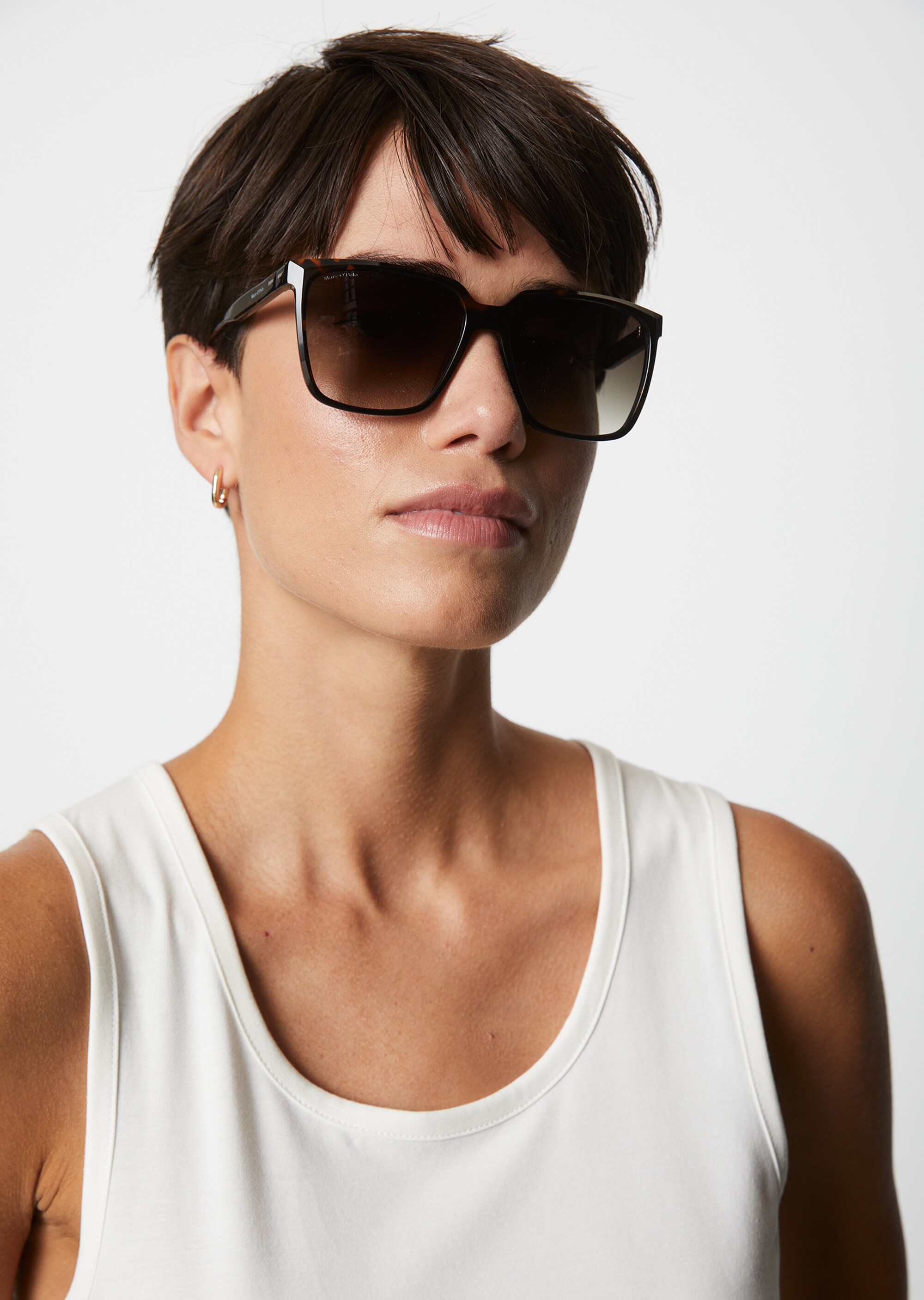 Unisex-Sonnenbrille mit stabilem Bio-Acetat-Rahmen