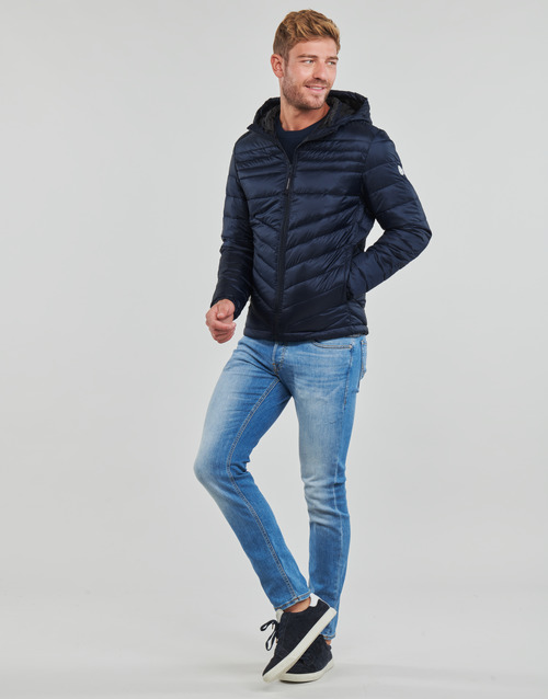 Jack & Jones - JJEHERO PUFFER HOOD - Marine