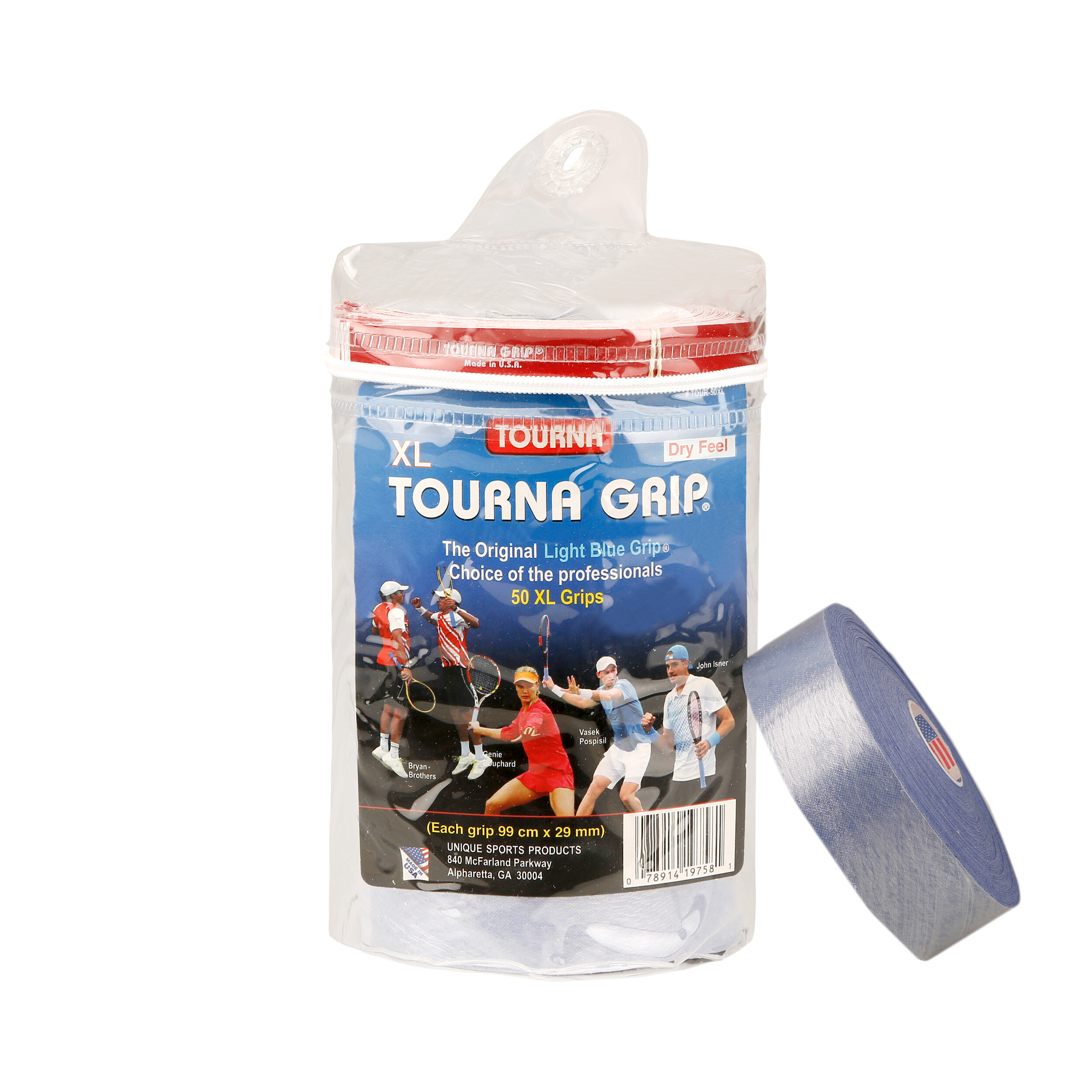 Tourna Grip Tour XL Pack De 50 - Bleu