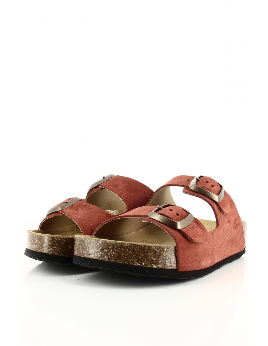 plakton Mules Femme Cp Beta Square Cuir Rouge