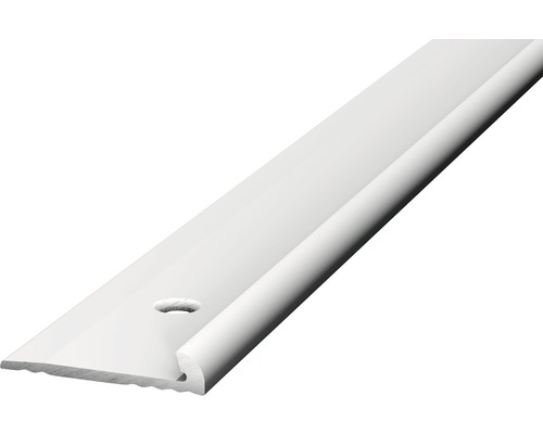 Aluminium eindprofiel, zilver, geperforeerd, 18 x 3,5 x 2500 mm