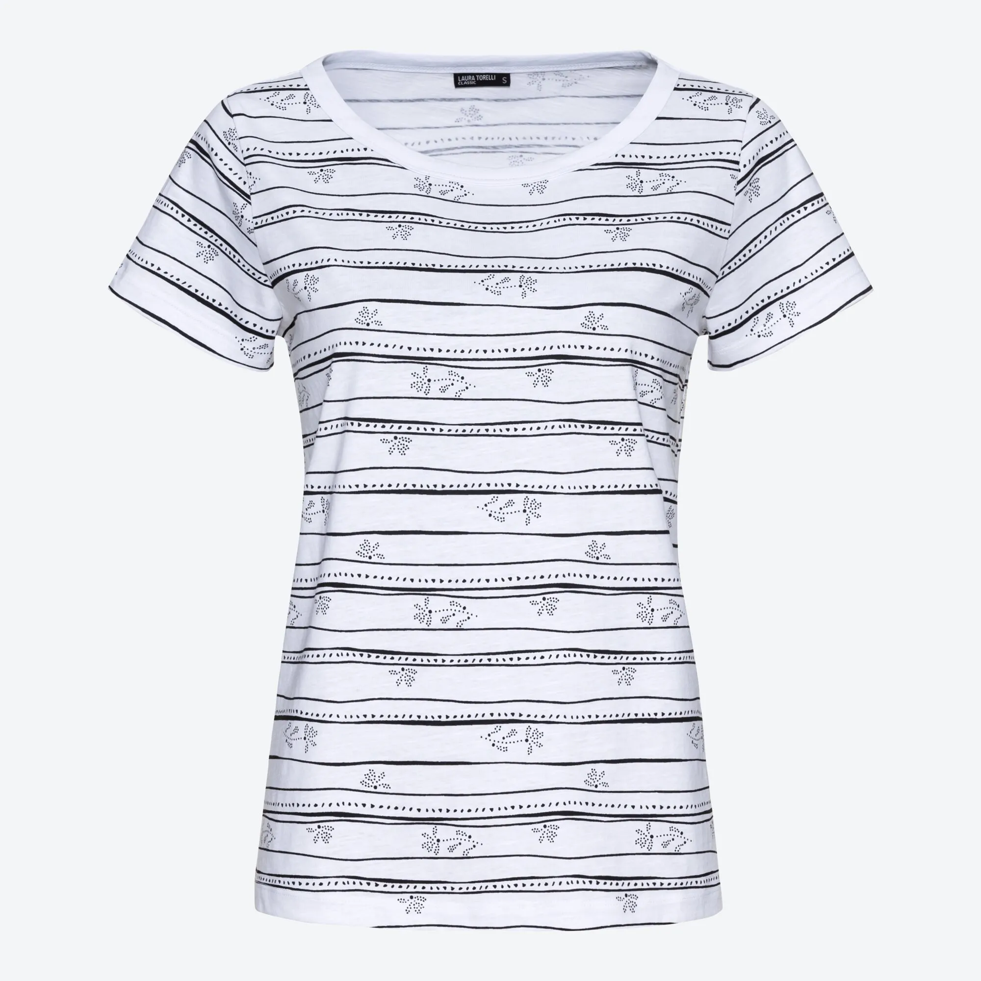 Damen-T-Shirt mit Streifendesign