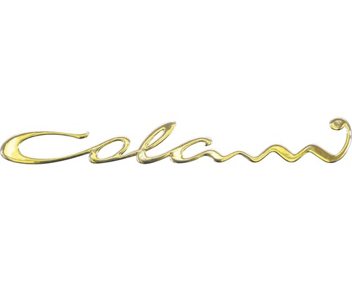Decoratief element Colani VISIONS belettering goud