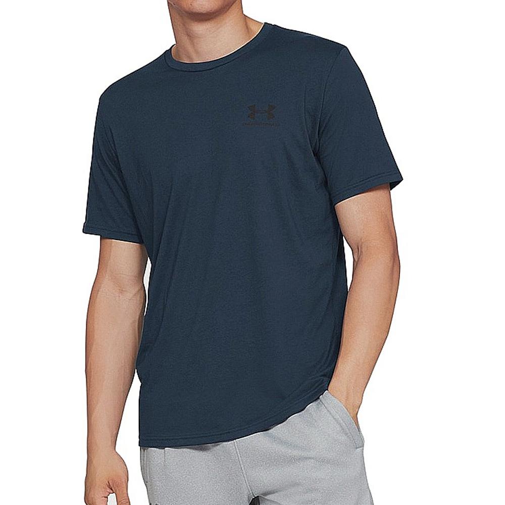 Under Armour T-shirt Marine Homme Under Armour Left Chest
