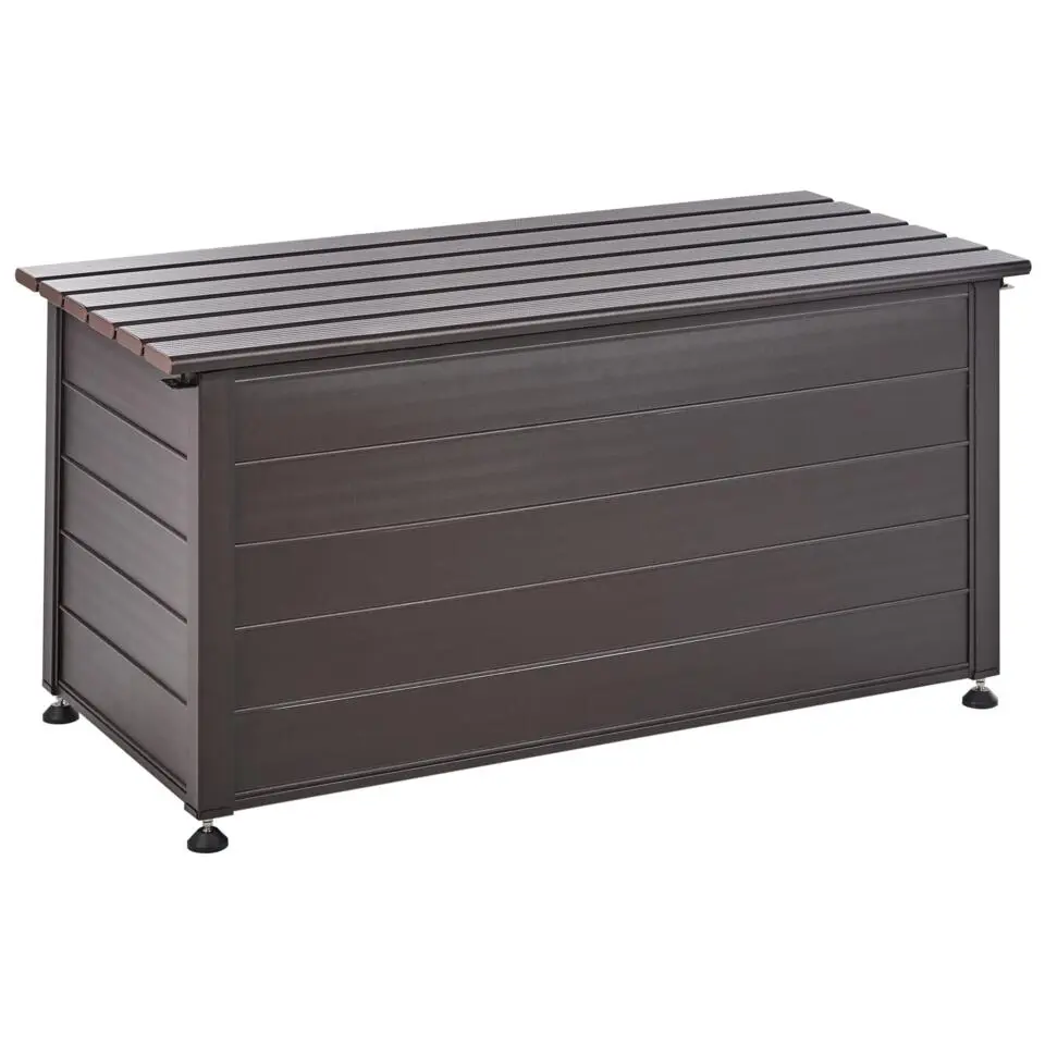 CAMPALTO - Kussenbox - Donkerbruin - 123 x 60 cm - Aluminium