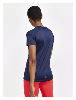 Maillot manches courtes Craft Essence Logo Femme Bleu