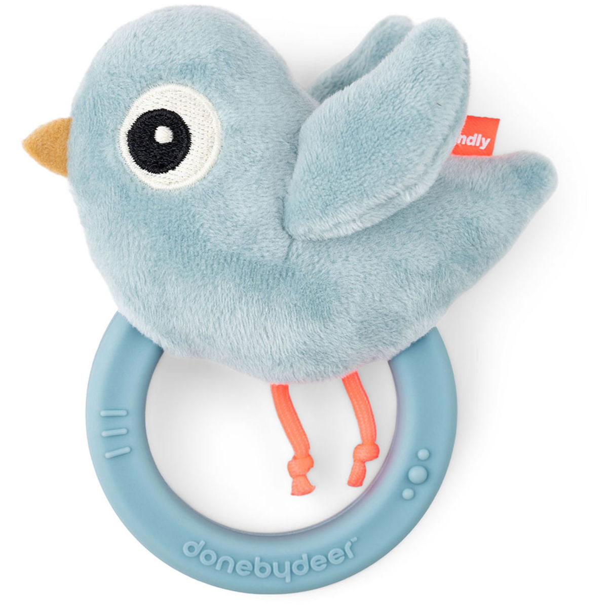 Done by DeerDone by Deer   Sensorische Rassel mit Beissring birdee blue