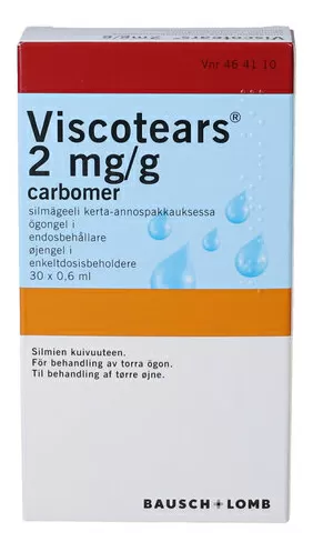 Viscotears øjengel 2 mg/g - 30 enkeltdoser
