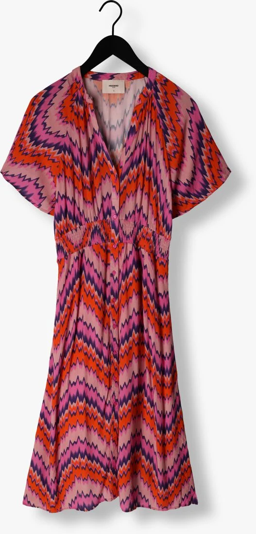 FREEBIRD roze freebird midi jurk wv-aop-crinkle-vis-23-1