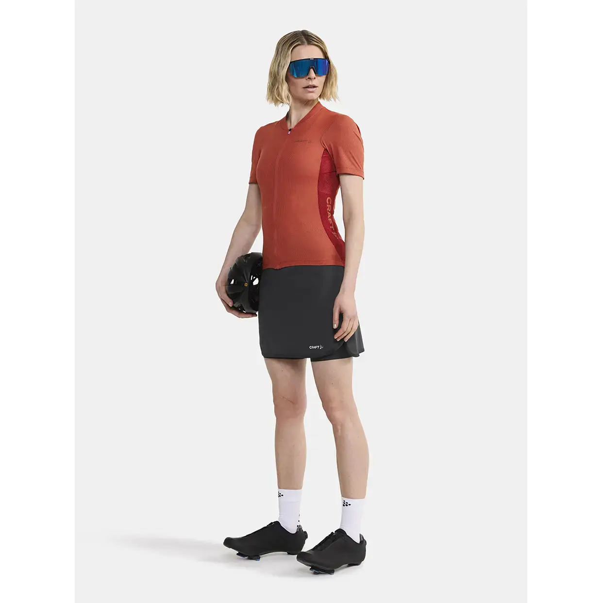 Craft ADV Endurance Fietsshirt Korte Mouwen Oranje/Rood Dames