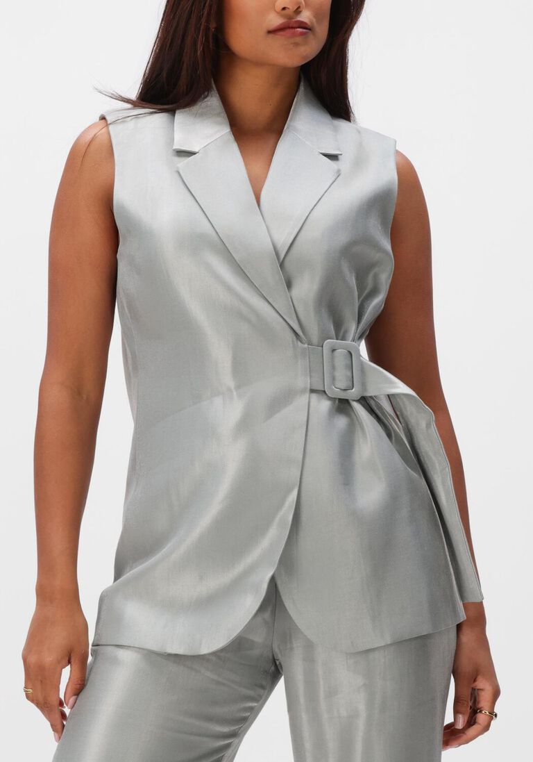zilveren aimee the label blazer hope waistcoat