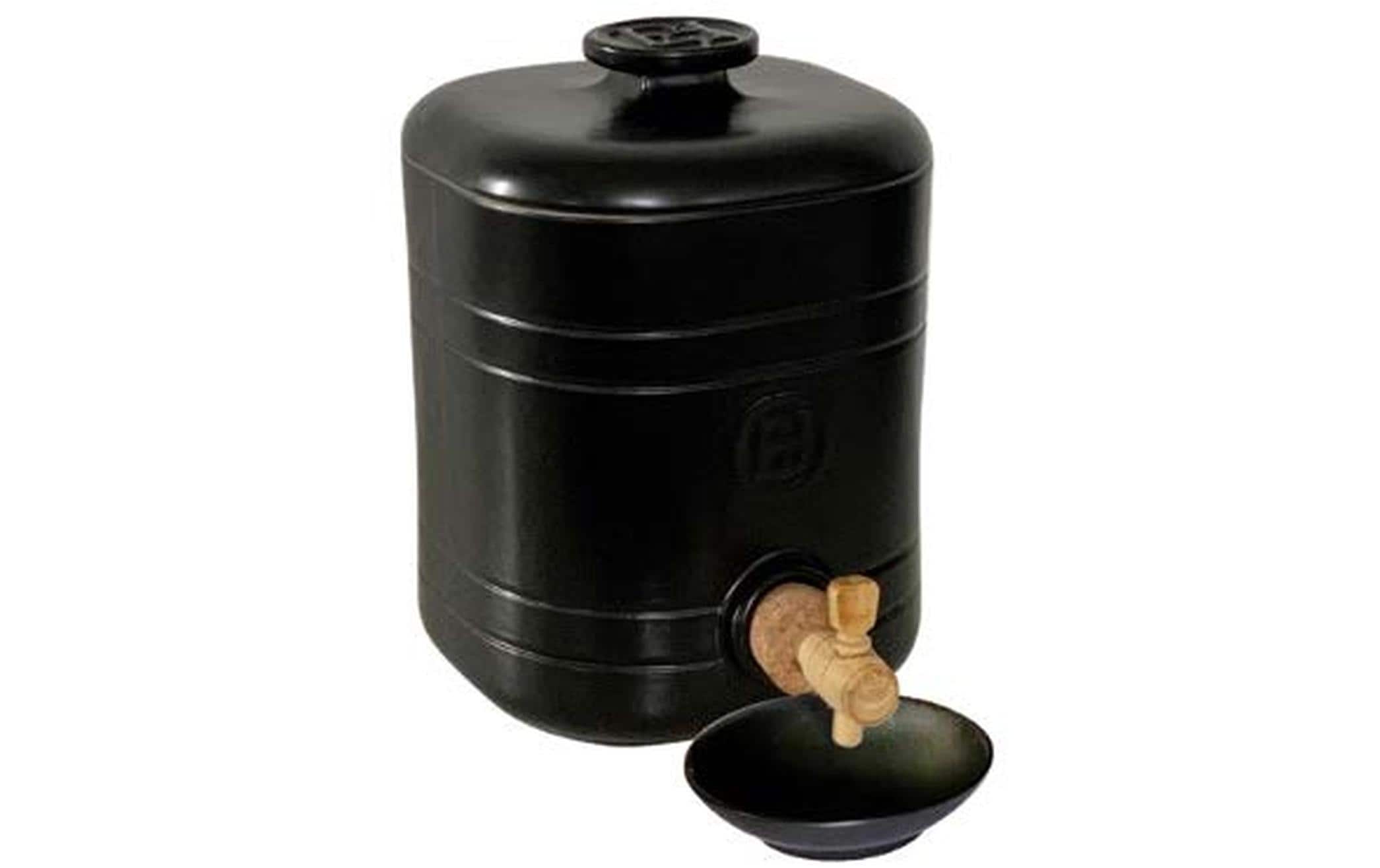 Essigspender 2500 ml, Schwarz<br>Essigtopf mit Becher
