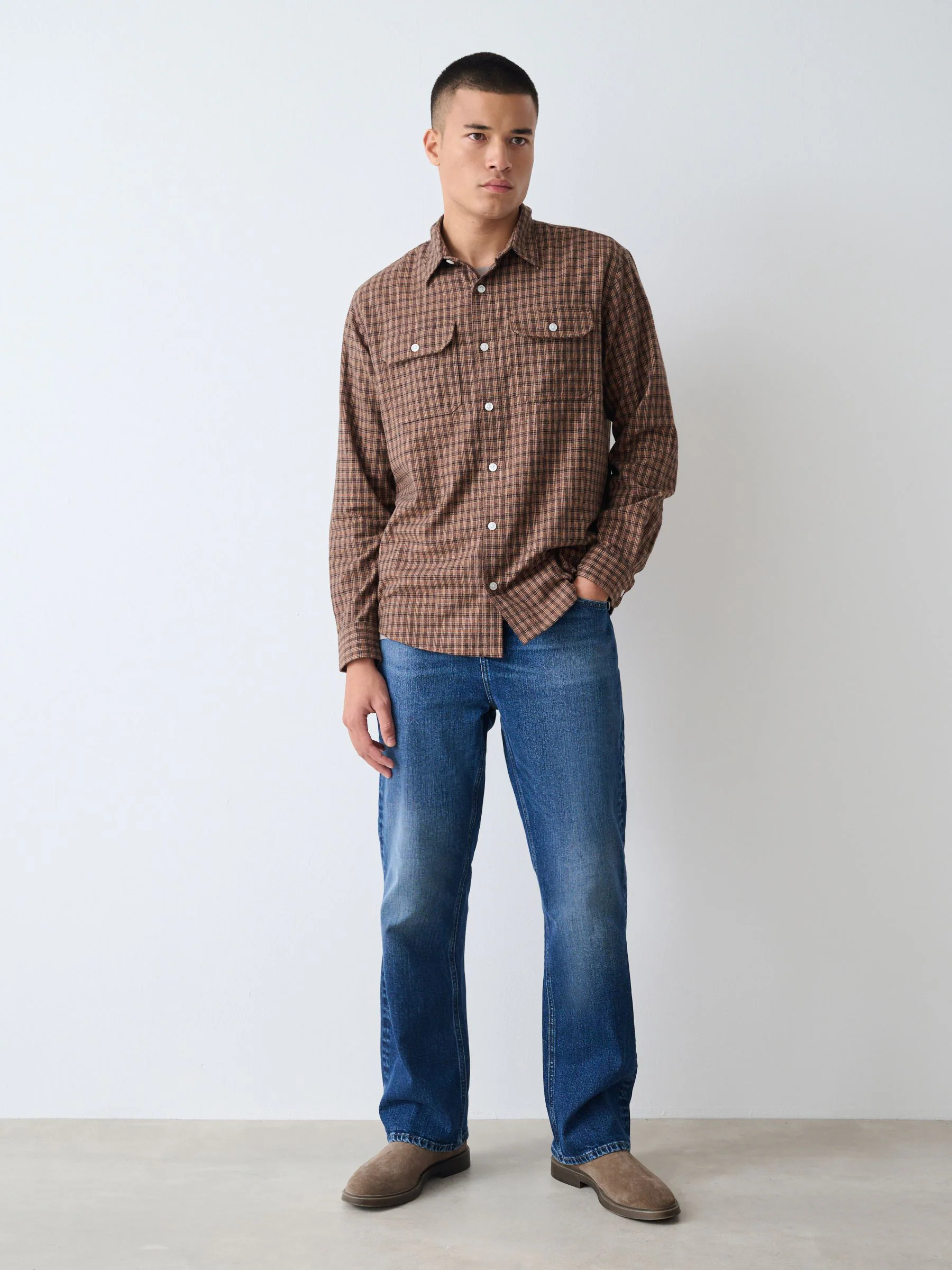 Blauw - Bootcut - Vintage wash denim jeans