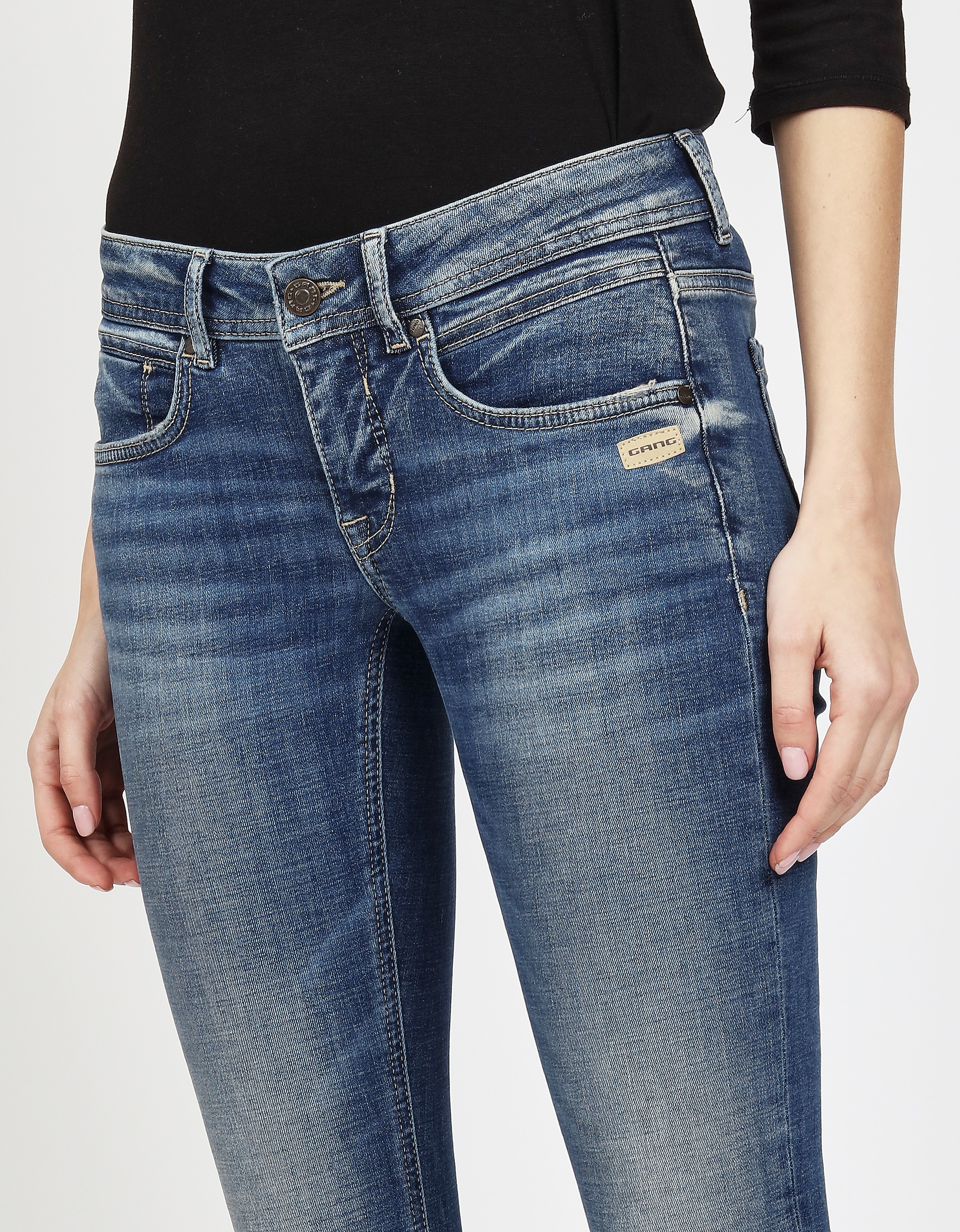 GANG Skinny-fit-Jeans »94FAITH CROPPED« mit verkürzter Beinlänge