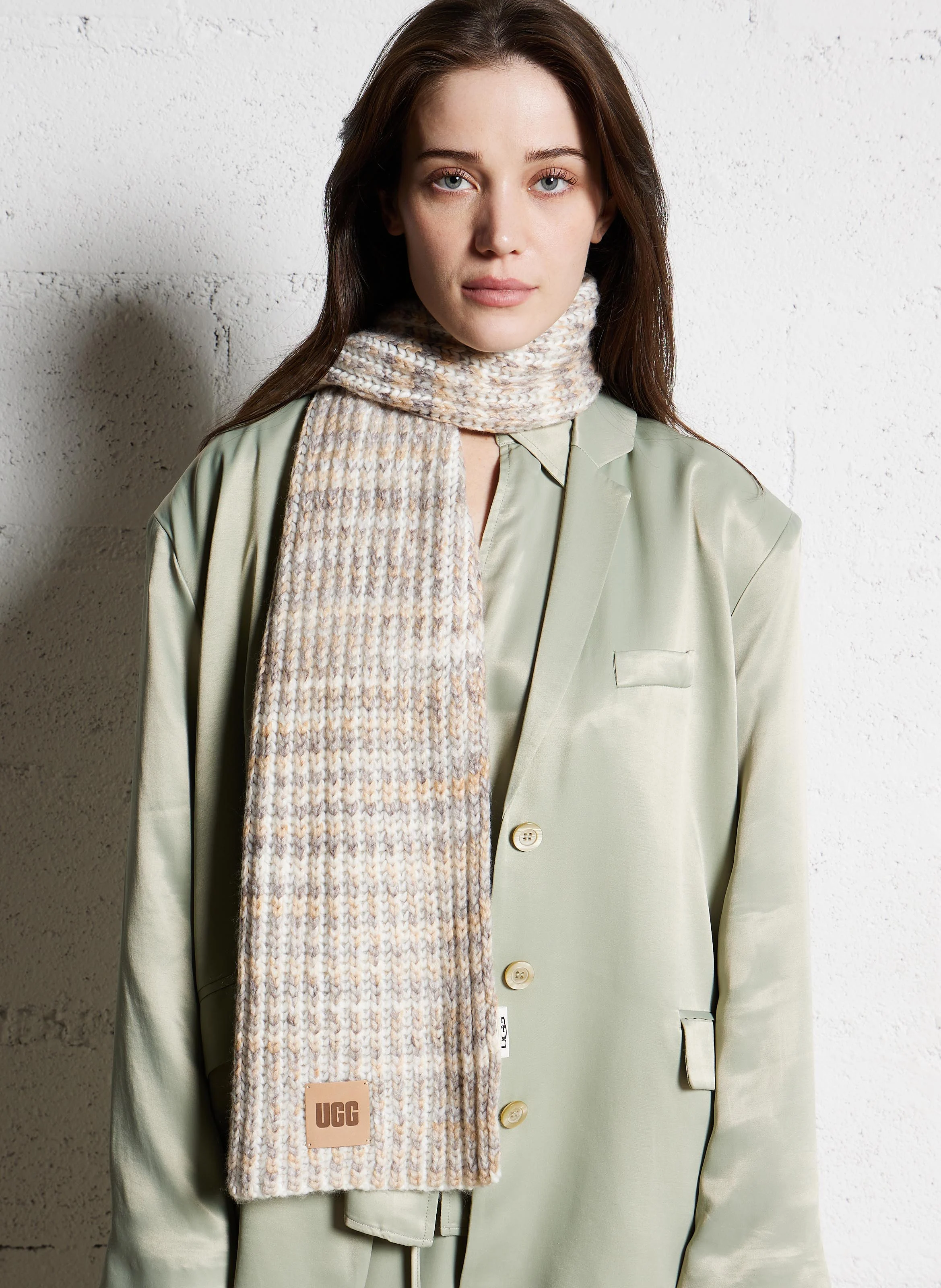 CHUNKY SPACE DYE - Echarpe en maille | Beige