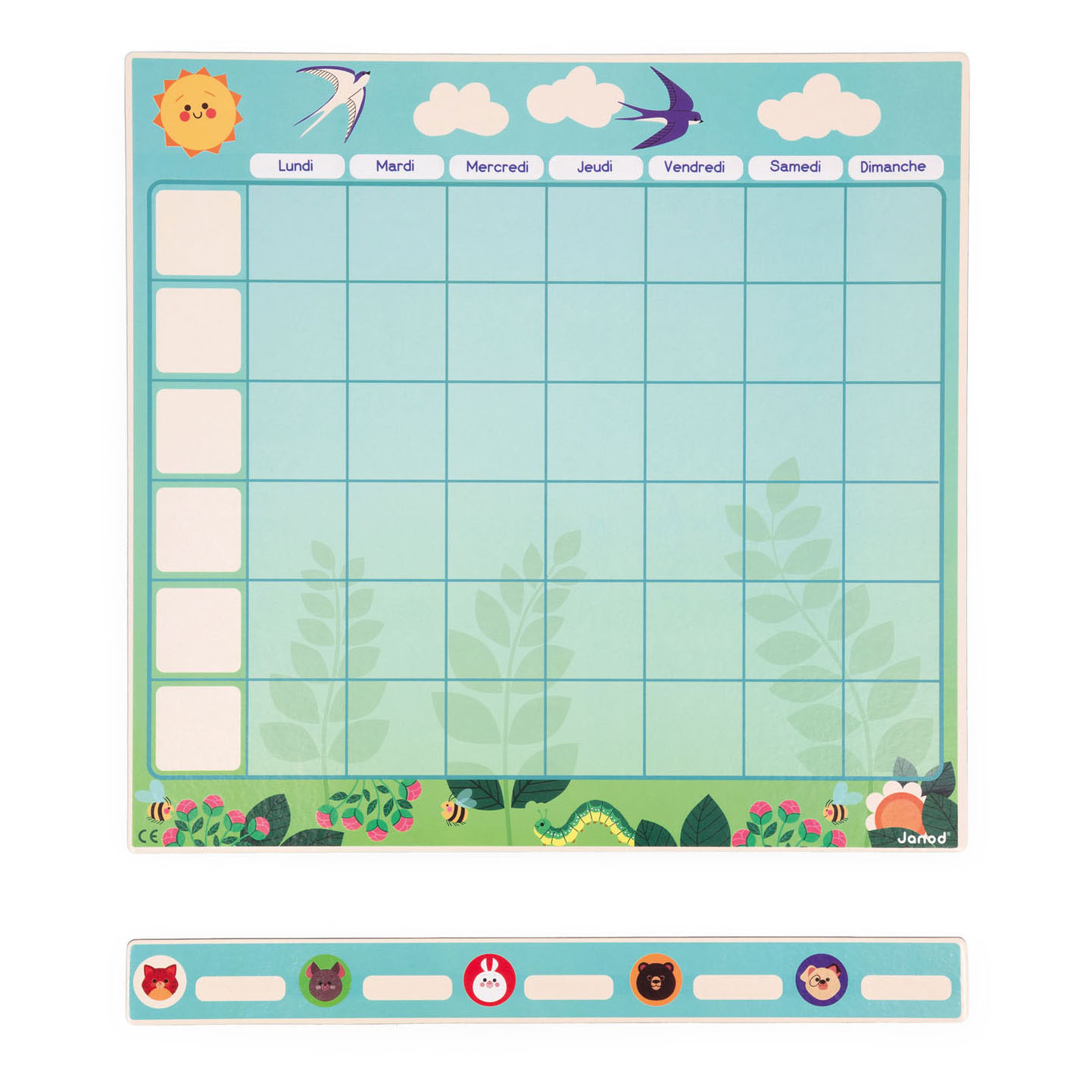 Janod Magneetbord - Weekplanning