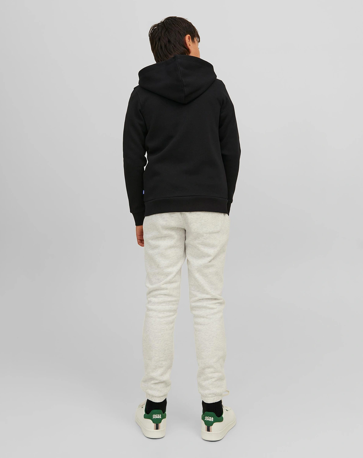 Kapuzen-Sweatjacke LOGO in black