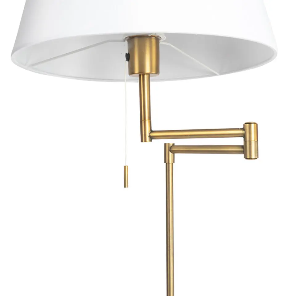 Qazqa vloerlampen ladas bruin e27