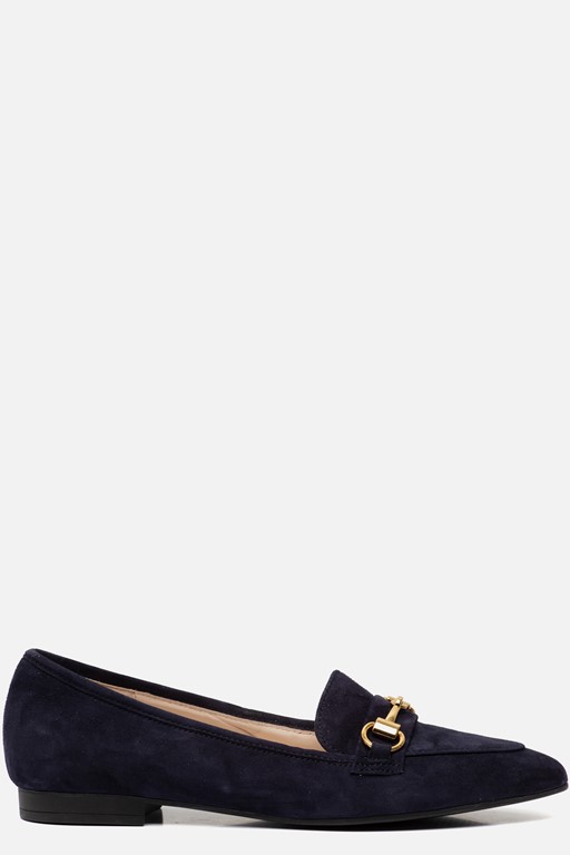 Gabor Instappers blauw Suede