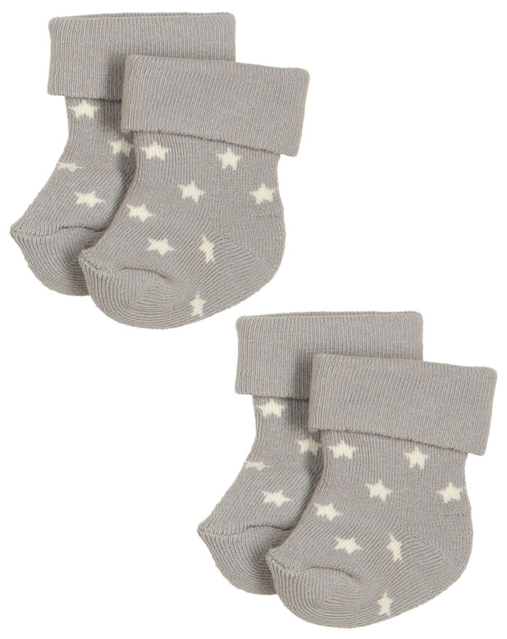 Baby-Socken HASE EWY 6er-Pack in creme/grau